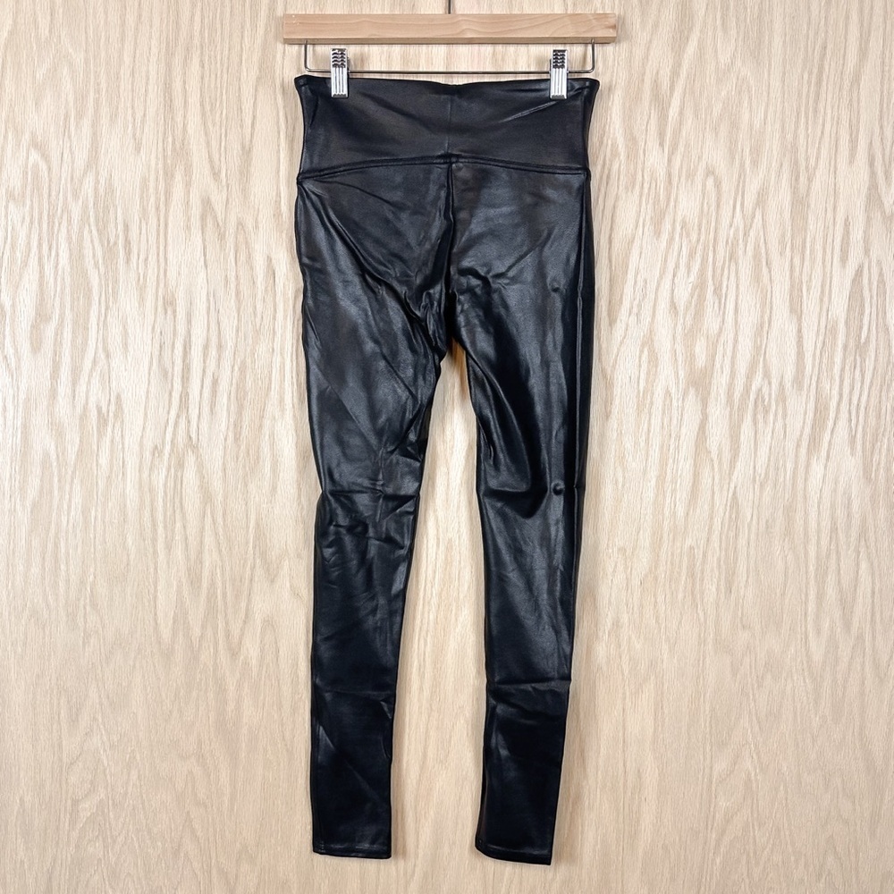 SPANX Faux Leather Leggings Black - Picture 8 of 11